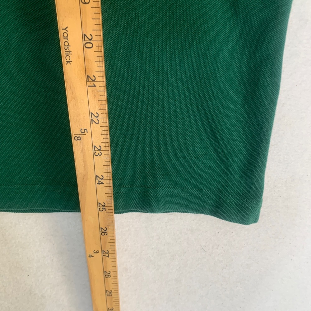 Prada Milano Polo Shirt Mens XXL Green Short Sleeve SJJ888 Contrast Trim Logo - Picture 8 of 8